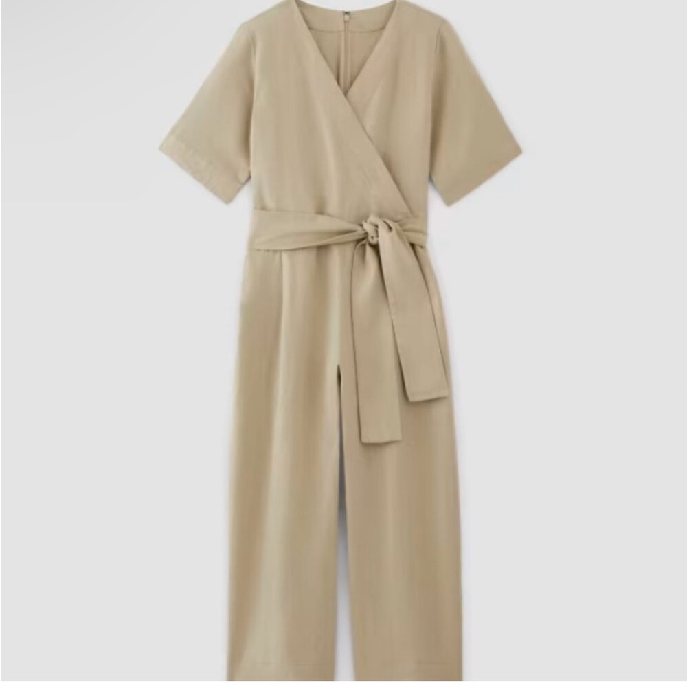NWT New Everlane Linen Jumpsuit in Khaki size 2